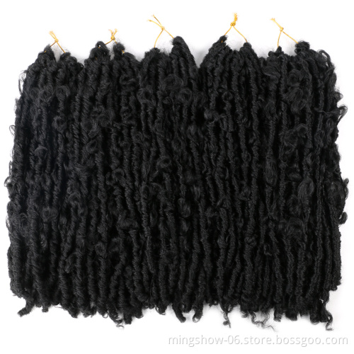 Braiding hair Butterfly Locs 14inch18inch 24inch omber Faux Locs Crochet Pre looped Natural Handmade Butterfly Locs Crochet Hair
